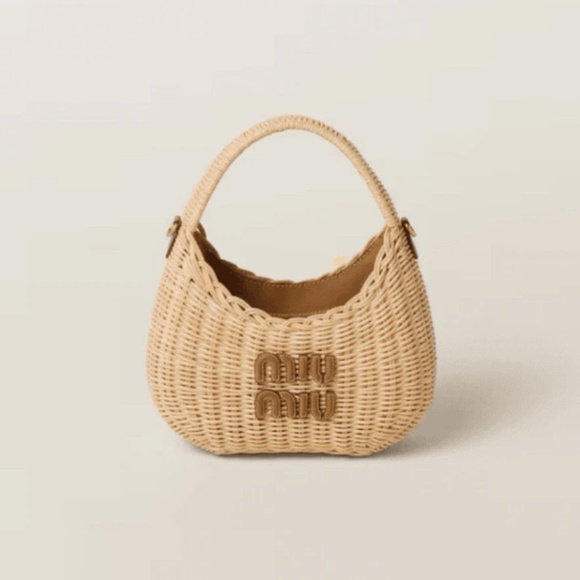 Miu Miu Handbags - Miu Miu Wander Wicker Handbag